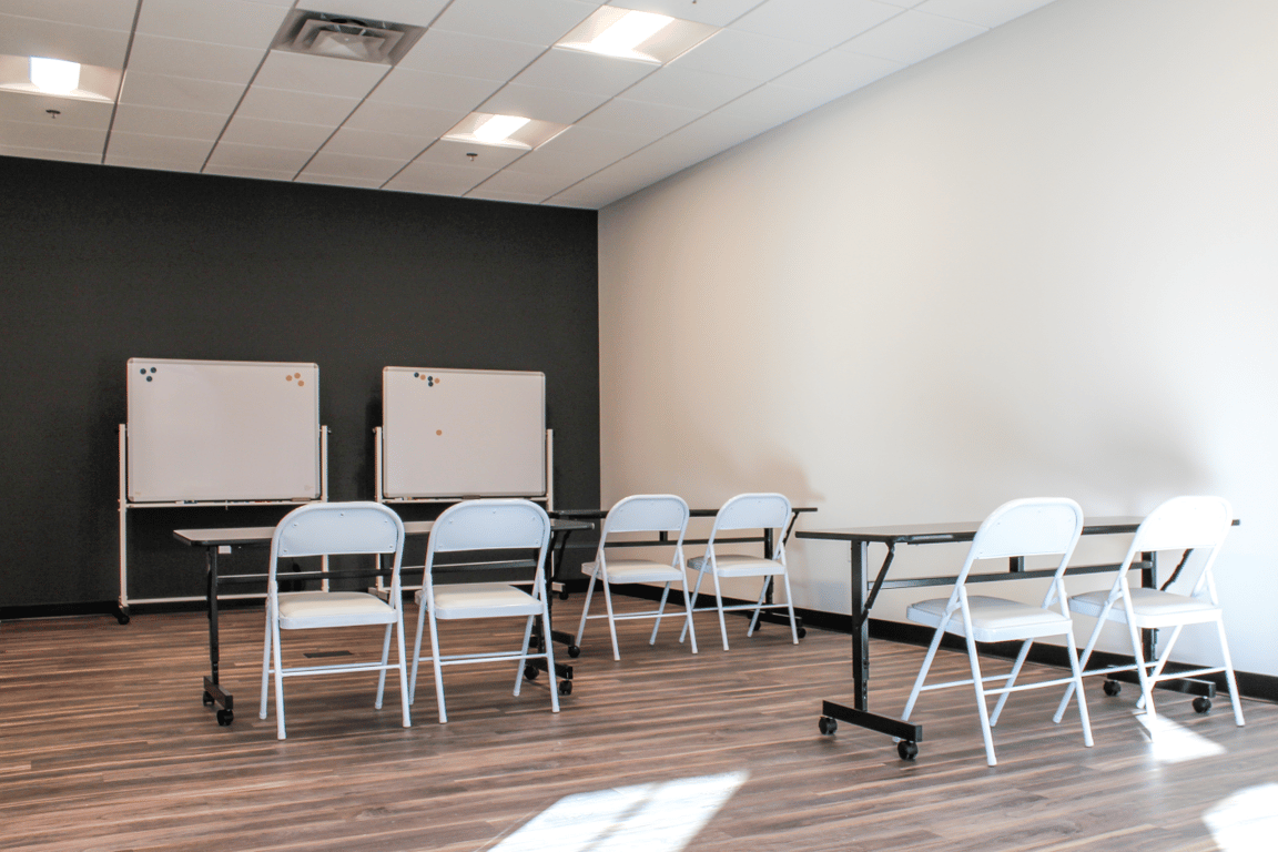 An interior shot of Milton's Basecamp Training Room
