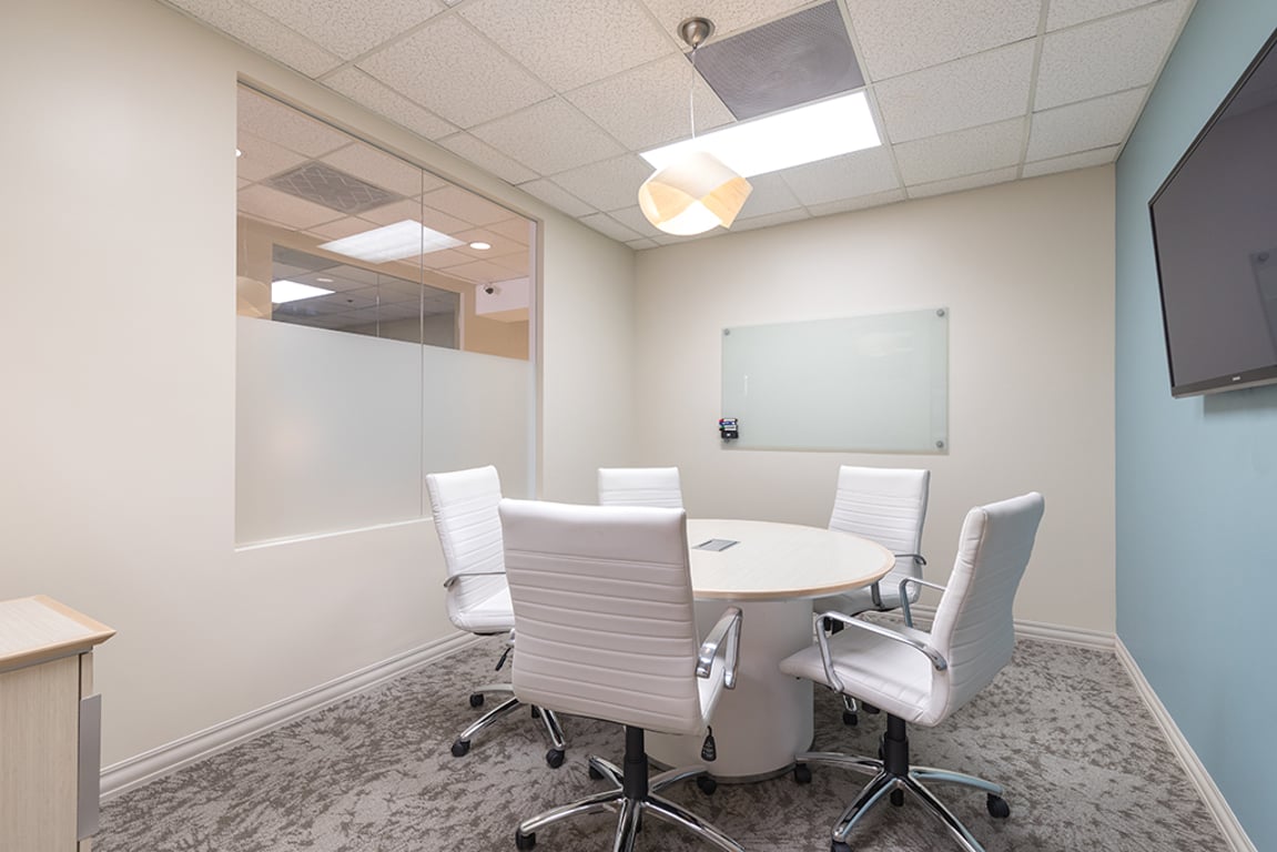 An interior shot of 5 Person Meeting Room