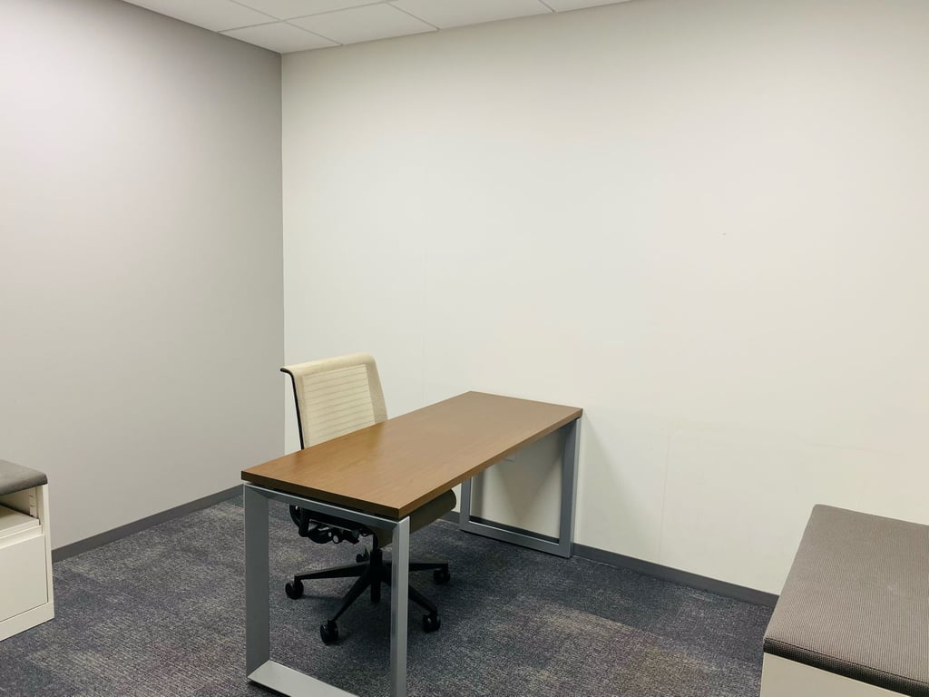 An interior shot of 1 Person Private Interior Office