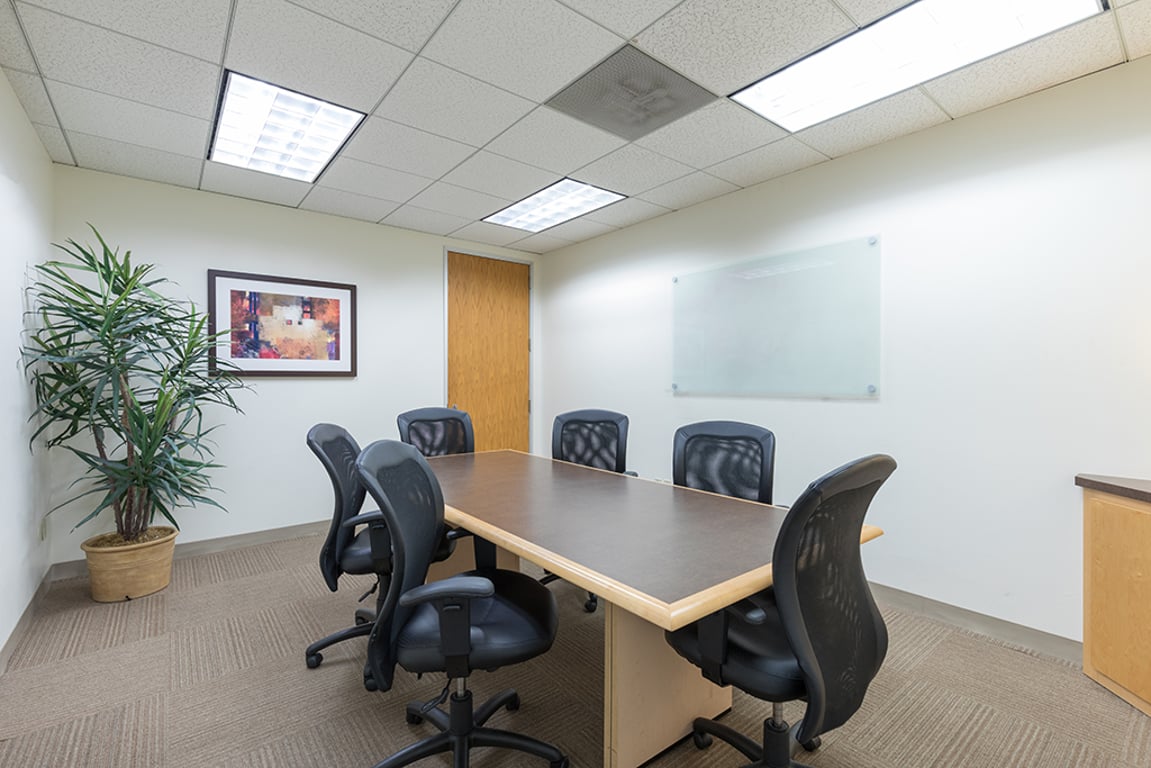 An interior shot of 6 Person Meeting Room