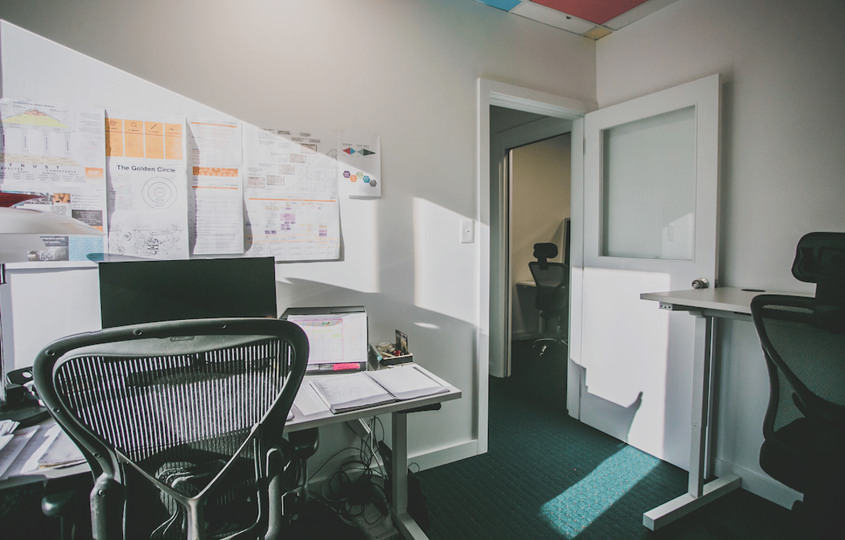 An interior shot of Private Office 6