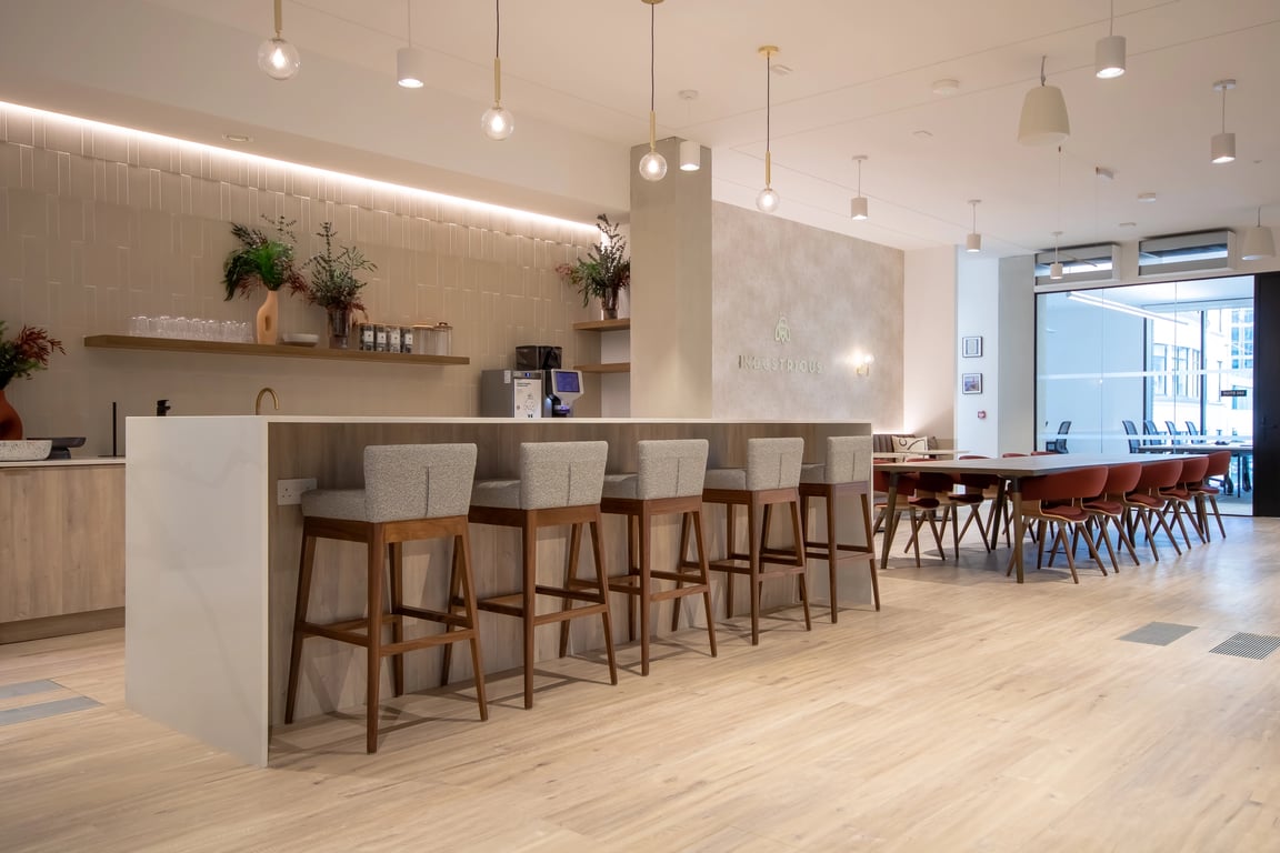 An interior shot of Industrious - 77 Coleman