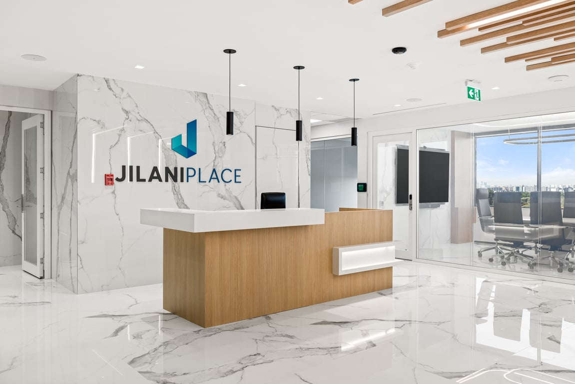 An interior shot of Jilani Place
