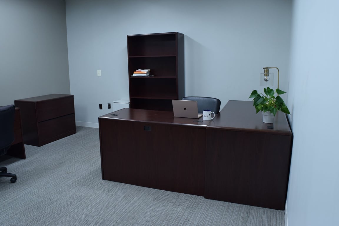 An interior shot of 4 Person Private Interior Office