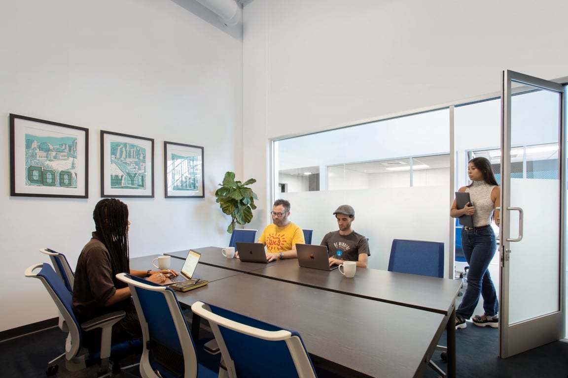An interior shot of Large Meeting Room