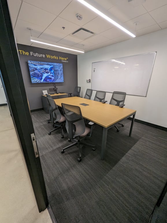 An interior shot of Sharon