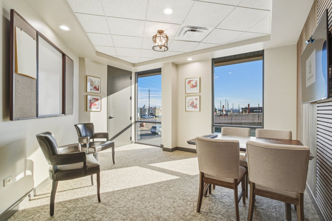An interior shot of Conference Room 2/Podcast Room