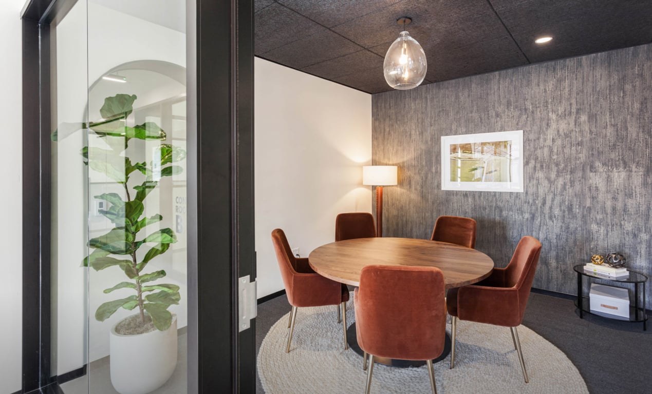 An interior shot of Huddle Room F