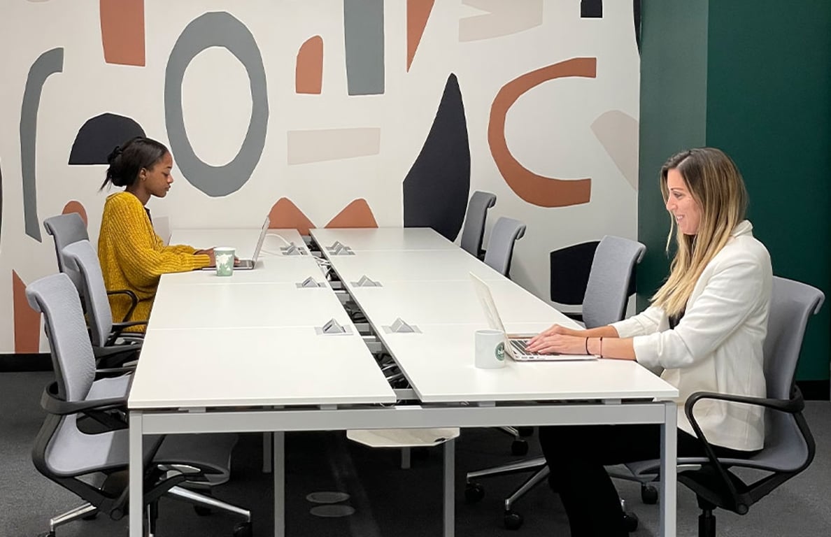 An interior shot of Monthly Coworking Desk