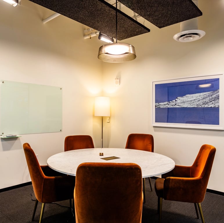 An interior shot of Room F