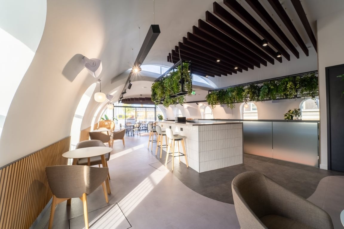 An interior shot of Roof Terrace
