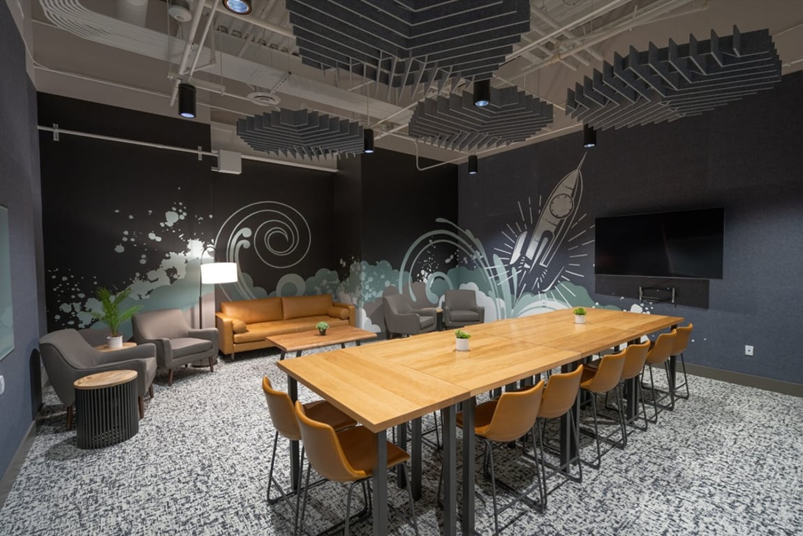 An interior shot of Rocket Room