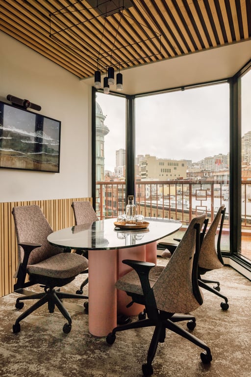 An interior shot of Conference Room 5