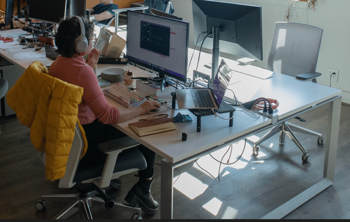 An interior shot of Dedicated Desk