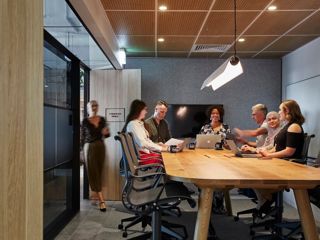 An interior shot of Strategy Space