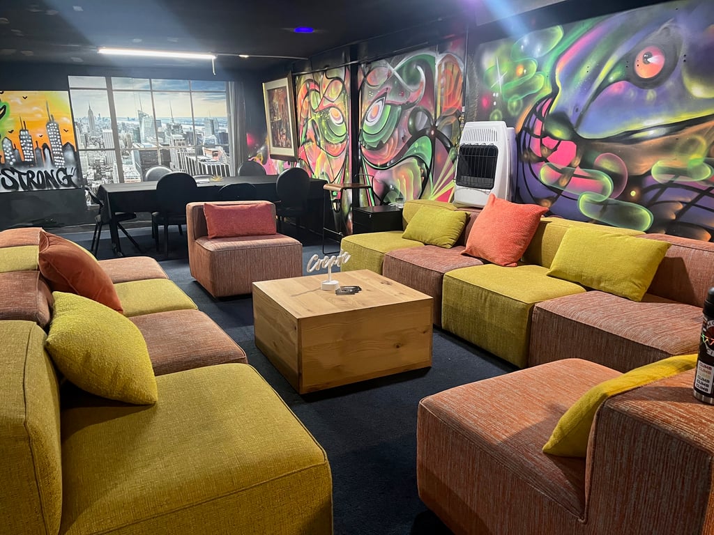 An interior shot of Bassment Lounge and Conference Room