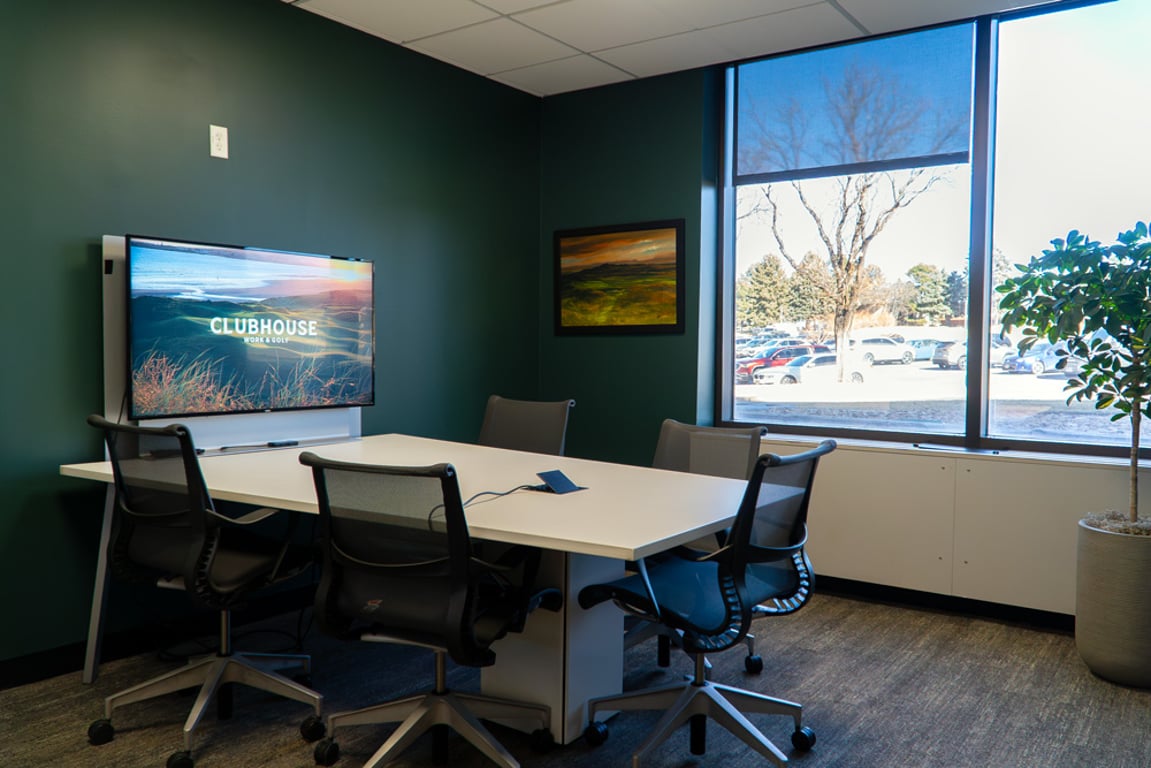 An interior shot of 4-5 Person Huddle Room 2
