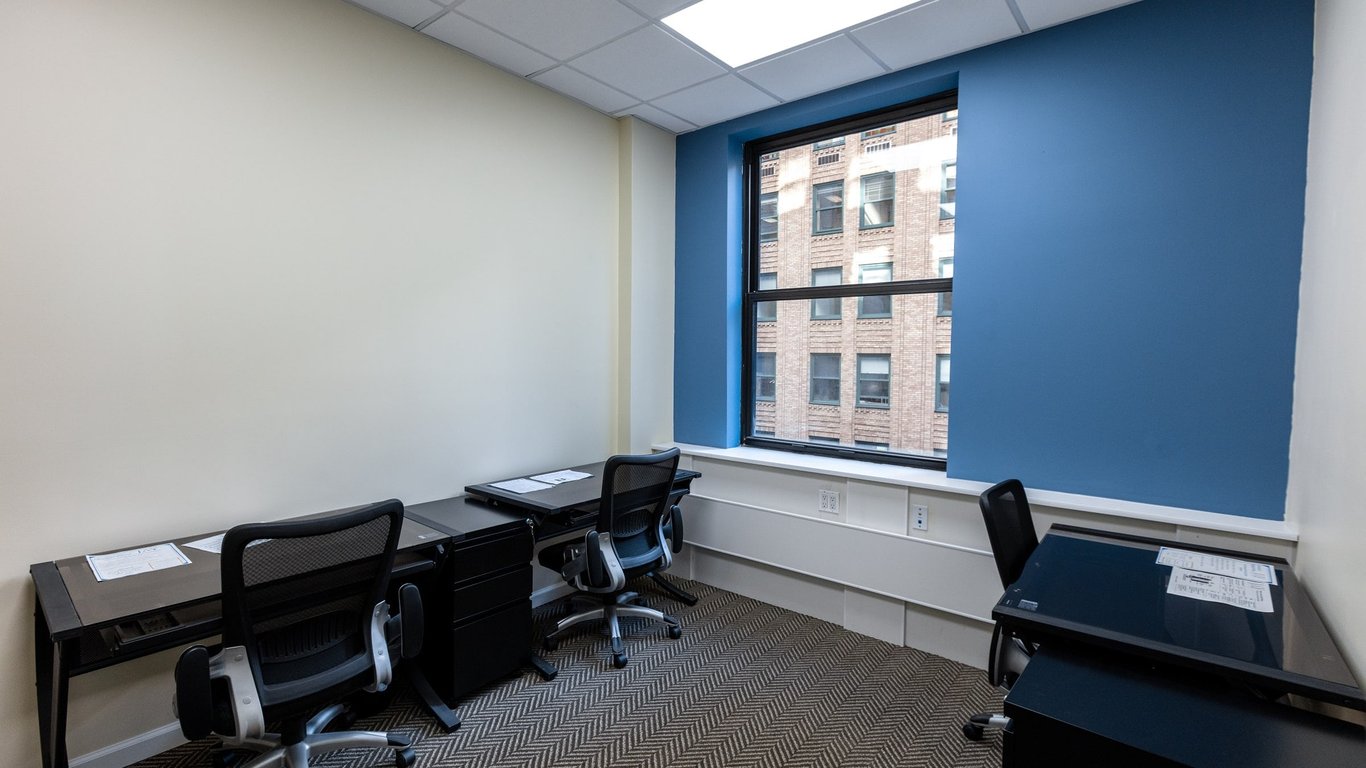 An interior shot of Windowed Day Office