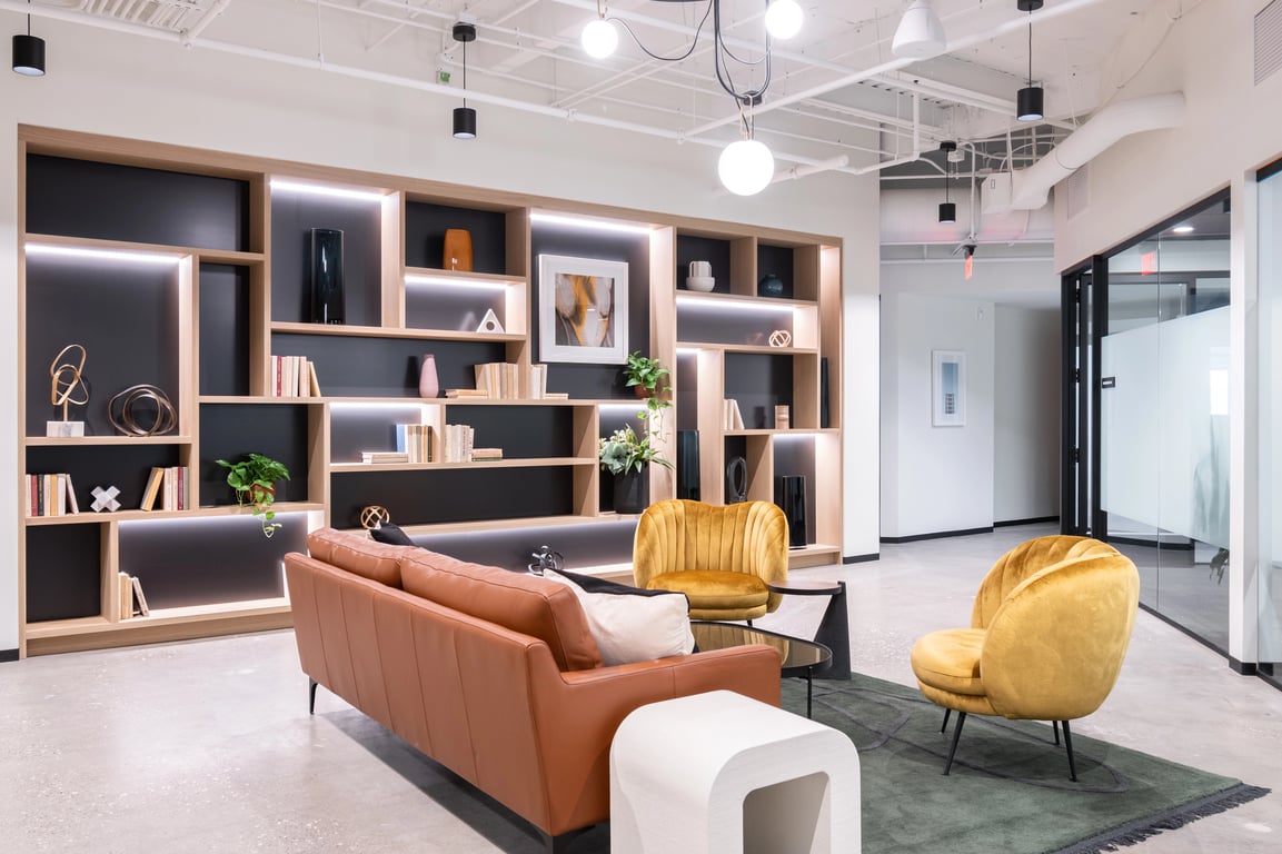 An interior shot of Industrious - 200 Central Ave