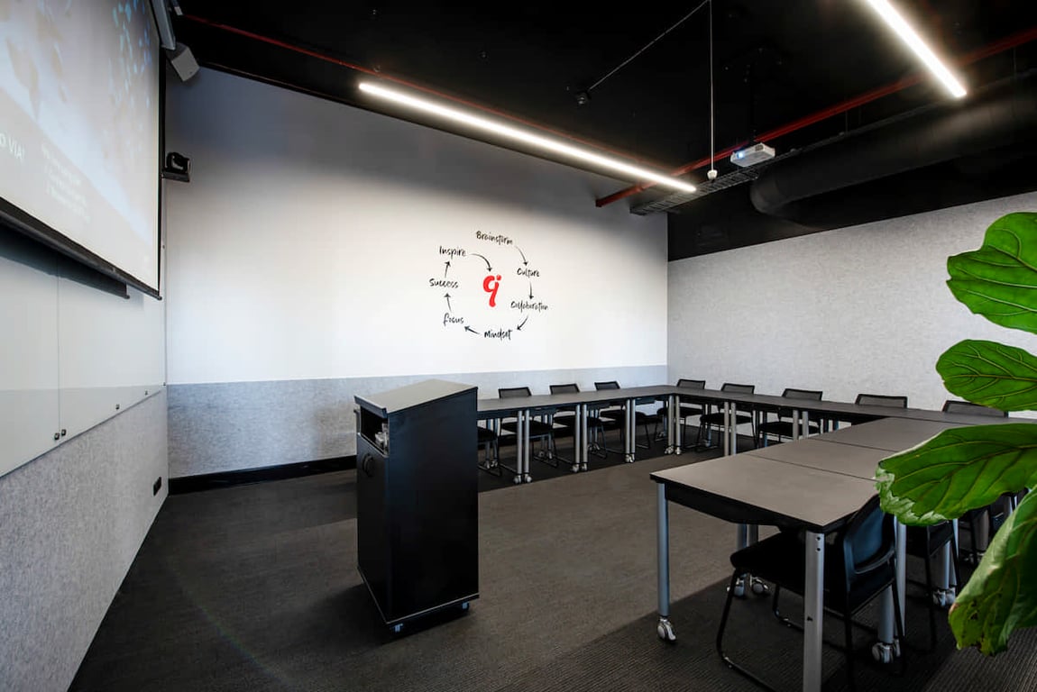 An interior shot of Pool Room