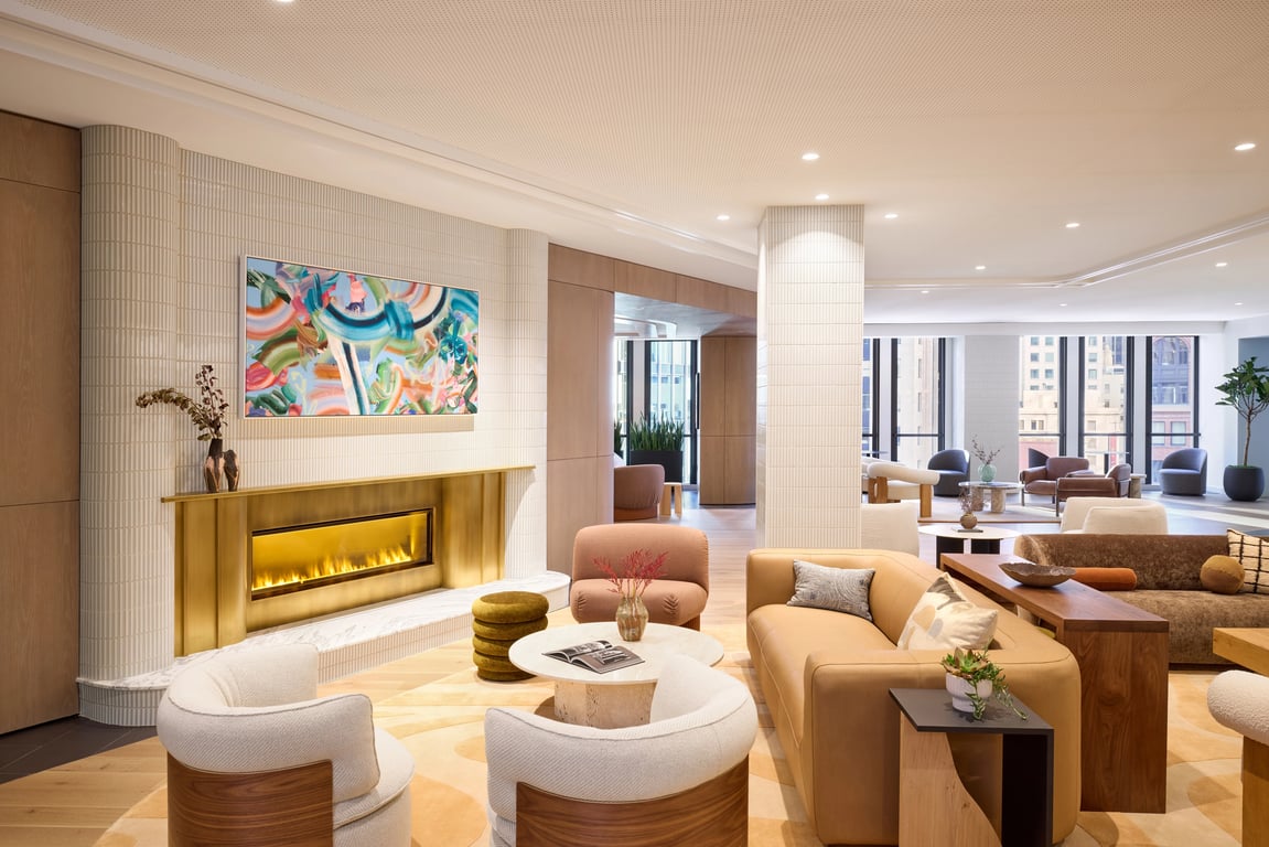 An interior shot of Industrious - The Cove