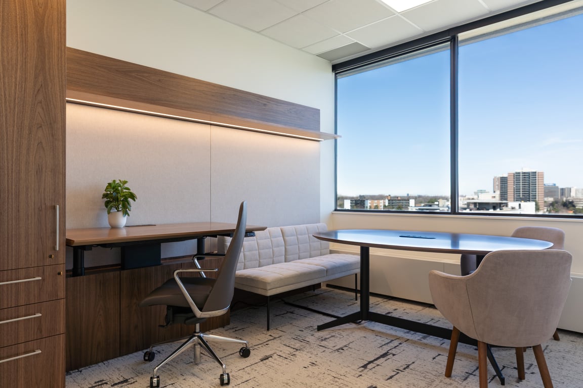 An interior shot of The Skyline Office 1