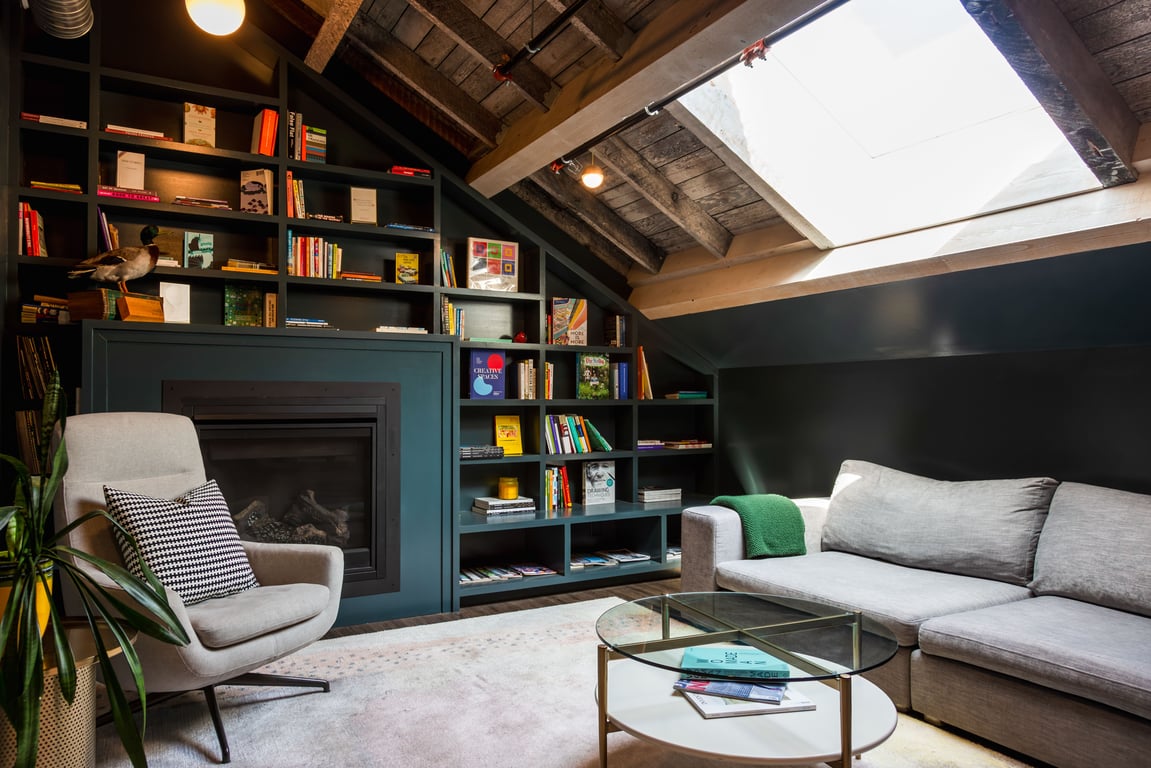 An interior shot of The Library