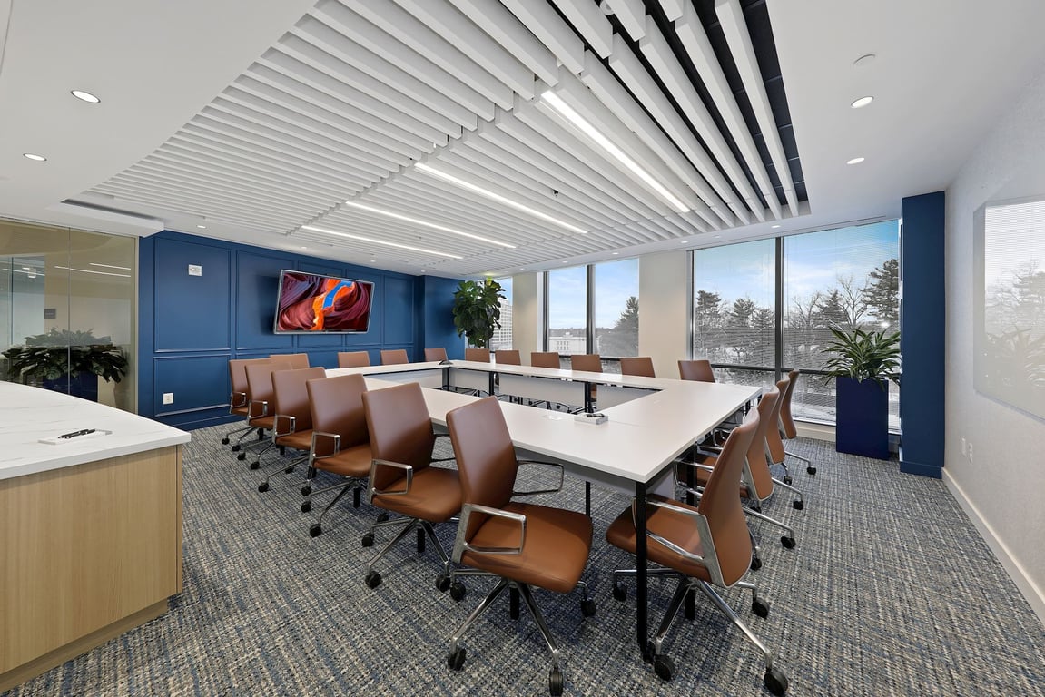 An interior shot of Ellis Boardroom