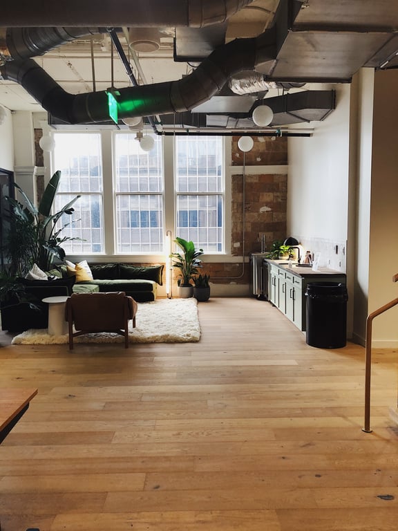 An interior shot of Common Desk - 6th & Congress
