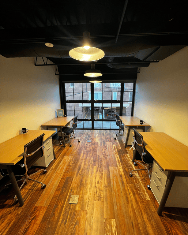An interior shot of Office 209