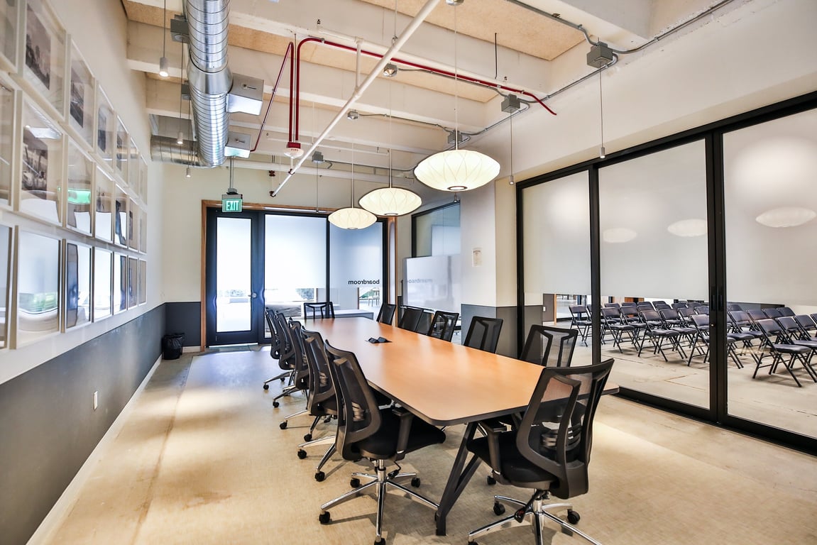 An interior shot of Boardroom