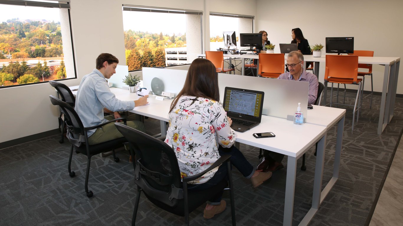 An interior shot of Pacific Workplaces - Walnut Creek