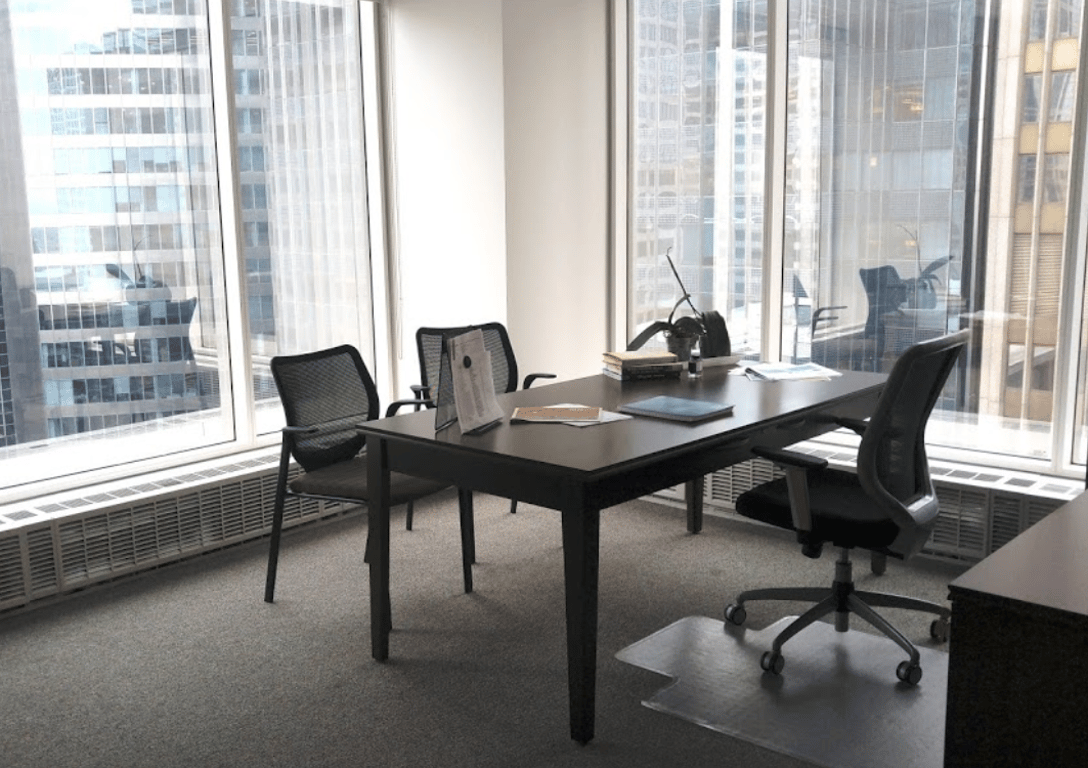 An interior shot of Private Office
