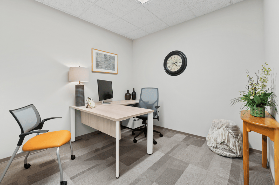 An interior shot of 1 person Private Office