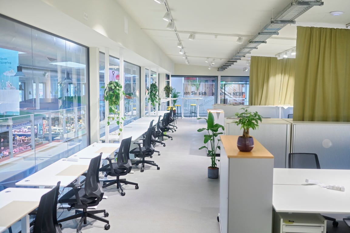 An interior shot of COCO Coworking & Community