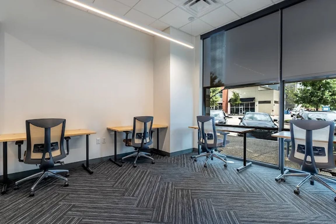An interior shot of 4 person office