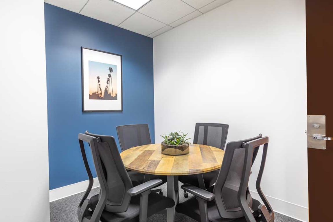 An interior shot of 3 Person Meeting Room - Small