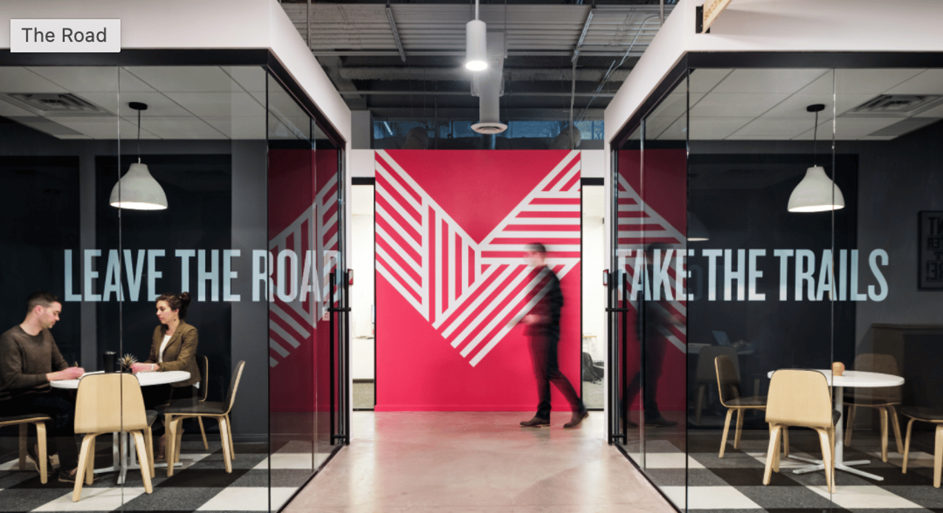 An interior shot of The Road Room