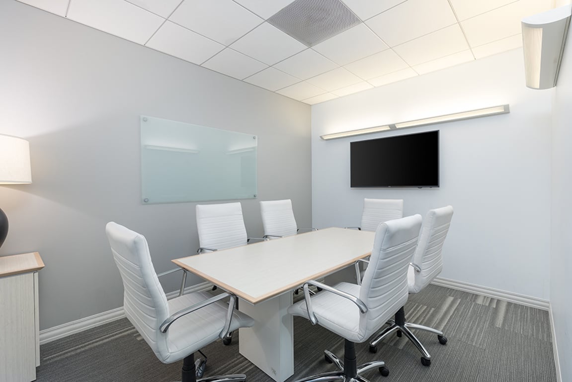 An interior shot of 6 Person Meeting Room - Medium
