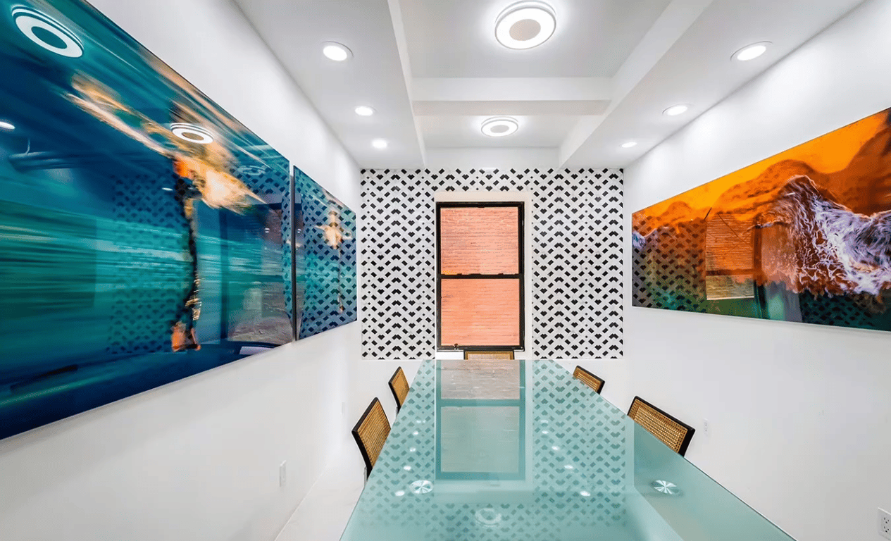 An interior shot of Trenza Marmi Room