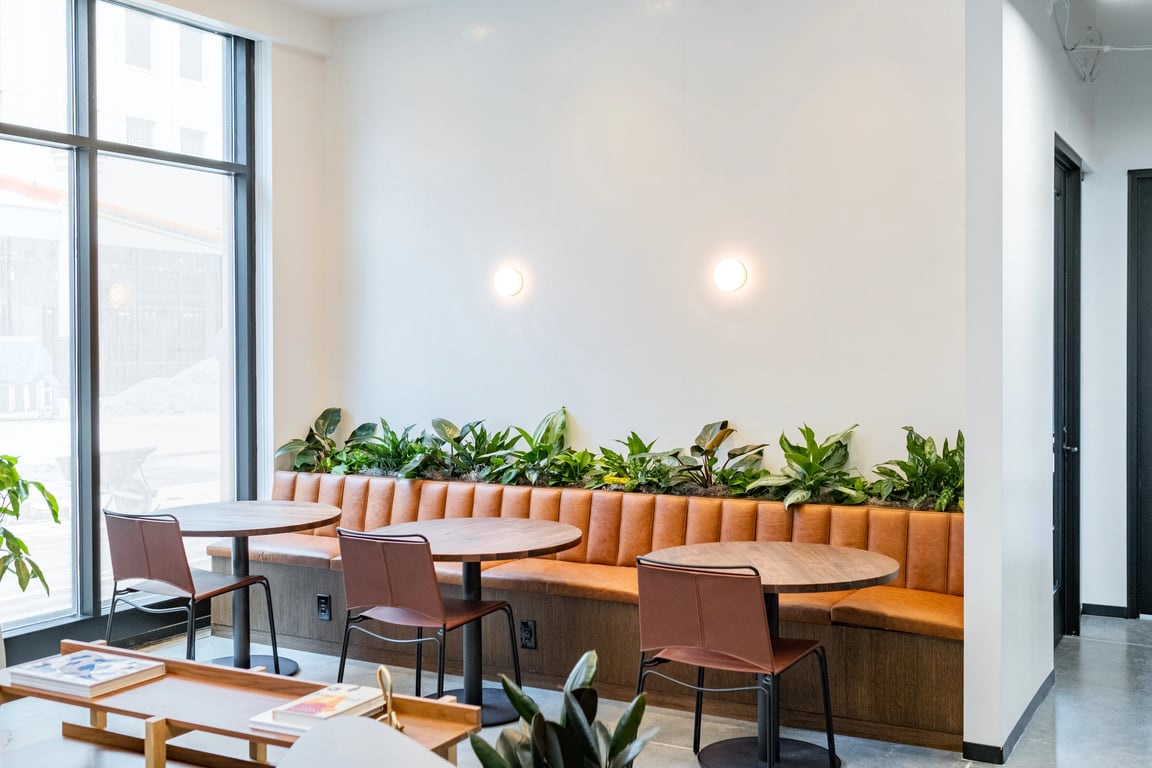 An interior shot of Industrious - Carmel City Center