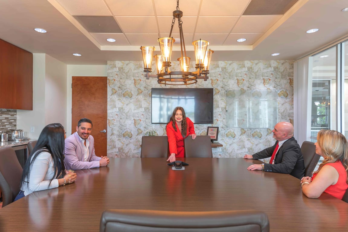 An interior shot of Boardroom