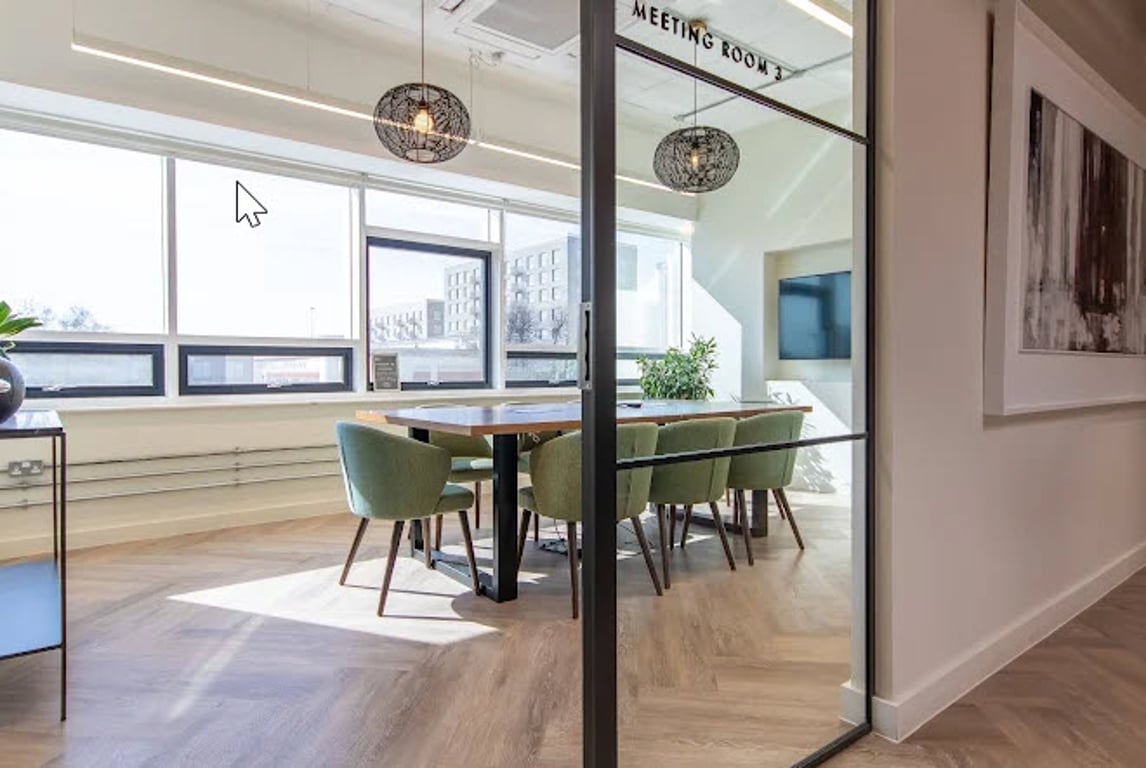 An interior shot of Meeting Room 3 (8-person)