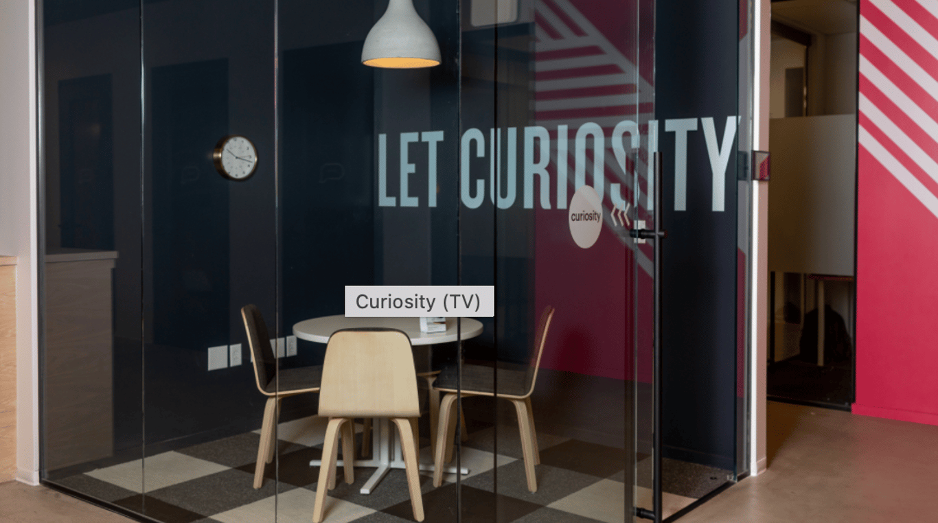 An interior shot of Curiosity Room