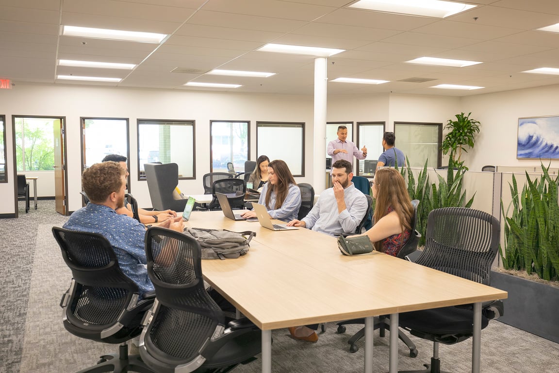 An interior shot of Bloom Workspaces