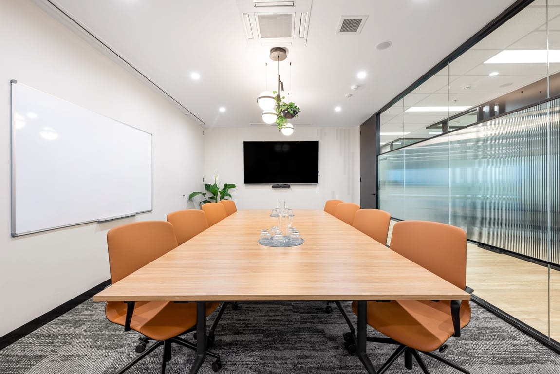 An interior shot of Boardroom 2 - 8 person