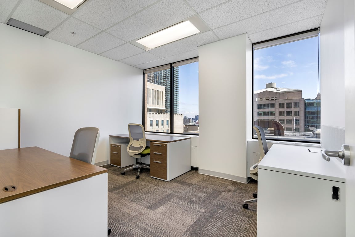 An interior shot of #11 4 Person Window Office