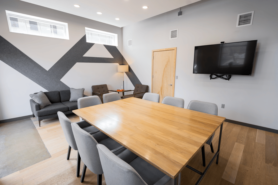 An interior shot of Press Room
