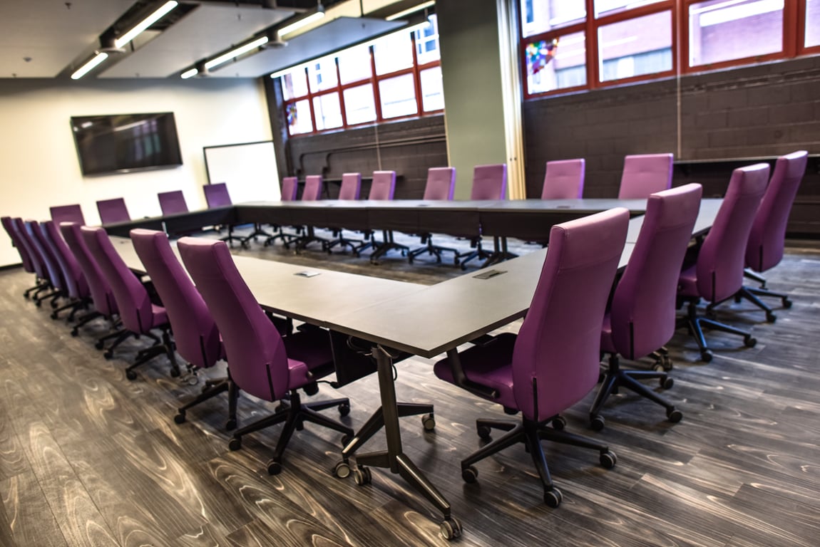 An interior shot of WesBanco Room