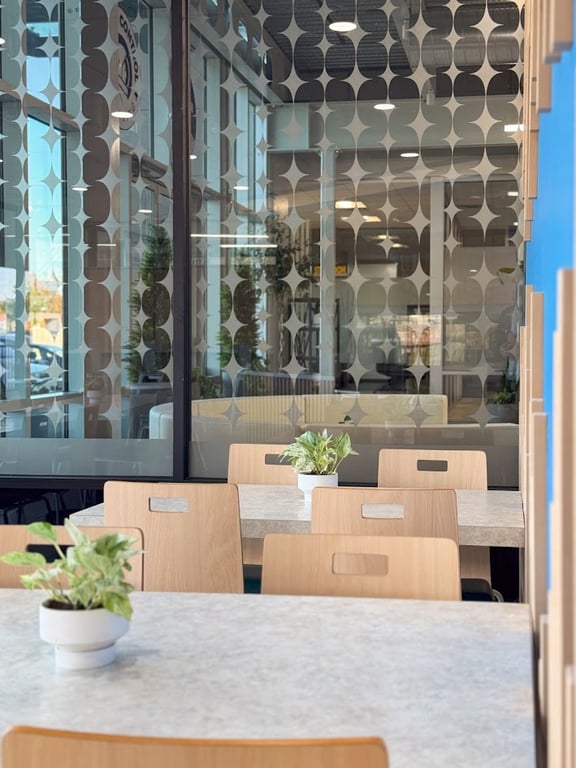 An interior shot of Event Space/MC Cafeteria + Patio